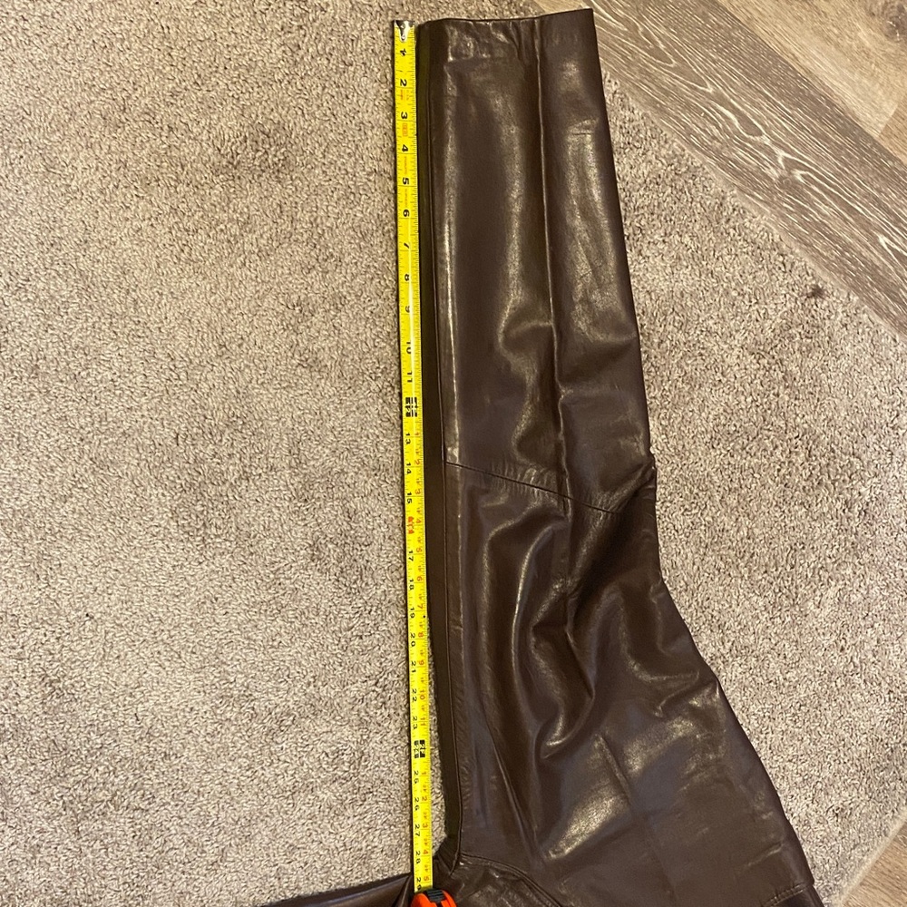 Vintage Leather Lanna pants size 10 Brown - Picture 6 of 16